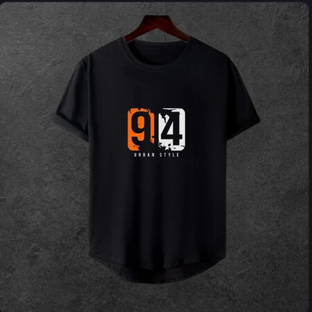 Oversize Modern Boy Pamuklu EtekKısmıOval T-shirt08